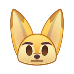 Finnick's emoji for Disney Emoji Blitz.