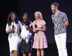 Mindy Kaling with Oprah Winfrey, Reese Witherspoon, and Chris Pine at D23 Expo 2017.