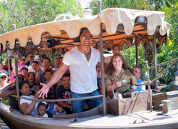 Dwayne Johnson on the Jungle Cruise