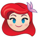 Ariel's emoji for Disney Emoji Blitz.