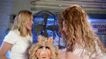 Lady Gaga with Miss Piggy and Kristen Bell.