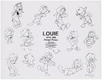 Louie model sheet