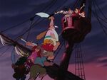 The Lost Boys battling the Pirate Crew