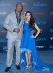 Auli'i Cravalho with Dwayne Johnson at the premiere of Moana in November 2016.