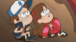 Mabel and Dipper tiny in size