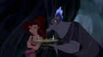 Hades evilly convinced Meg to play checkers with him