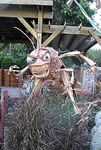 A Hopper statue at Disney's California Adventure