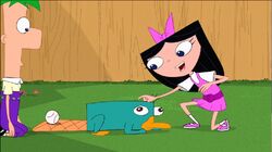 Perry, Isabella, and Ferb