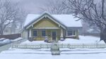 Bonnie's House covered with snow.