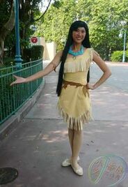 1995 - 2015: Pocahontas' regular outfit from the film.