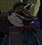 Mapache Cohete en Ultimate Spider-Man.