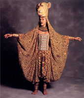 Gina Breedlove as Sarabi in the The Lion King (musical)