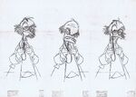 Key animation sketches of Von Drake by Milt Kahl.