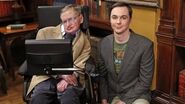 Jim Parsons y Stephen Hawking.