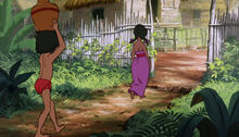 Mowgli is folowing Shanti to the man village.jpg