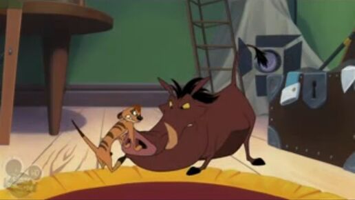 Timon and Pumbaa bickering