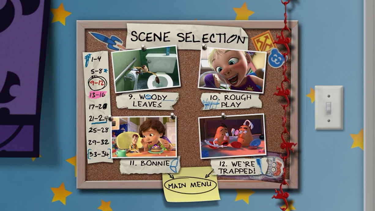 toy story 3 dvd menu