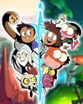 Amphibia and The Owl House crossover panel poster