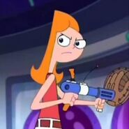 Candace with Baseball launcher
