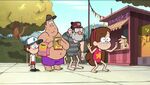 Soos with the gang near the pool