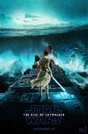 Star wars rise skywalker rey kylo ren death star duel poster