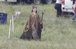 Angelina Jolie on set