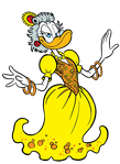 Goldie as she appears in Topolino.