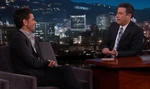 John Stamos visiting Jimmy Kimmel Live! in April 2015.