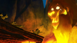 Scar building his army to retake the Pride Lands.