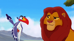 Simba smiles at Zazu