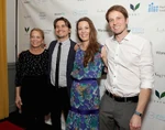 Jason Ritter with his siblings, Carly and Tyler, and their mother, Nancy Morgan, in March 2011.
