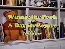 Winnie the Pooh and a day for Eeyore (french) 
