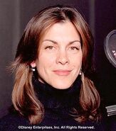 Wendie Malick behind the scenes of The Emporer's New Groove.