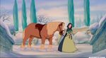 Belle and her horse, Philippe