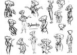 Conceptual sketches of Dilandra by character designer, Alex Mann.