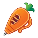 The Carrot Pen as an emoji in Disney Emoji Blitz.