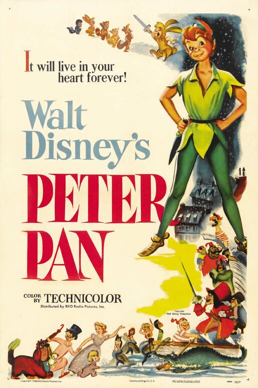 Peter Pan 1953 Poster