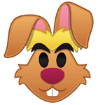 The March Hare's emoji for Disney Emoji Blitz.