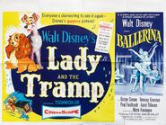 Poster from the theatrical release in the UK, on a double bill with a re-release of Lady and the Tramp