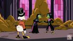 Magica and Poe argue