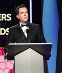 Ed Helms speaks at the 2019 Writers' Guild Awards.
