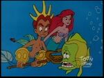 Glowfish with Ariel and Red (King Triton)