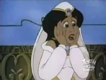 Sadira gets dismayed when Aladdin leaves her in their wedding for Jasmine