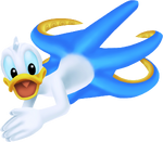 Donald as a octopus in Kingdom Hearts and Kingdom Hearts II