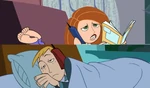 Kim talks all night about Cousin Larry to Ron