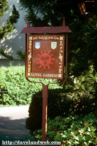 Alpine Gardens Sign