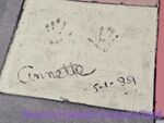 Annettes handprints 1989