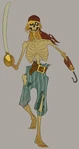 Concept art of the Skeleton Helmsman in Kinect Disneyland Adventures.jpeg (773 KB) Concept art of the Skeleton Helmsman in Kinect: Disneyland Adventures.