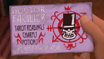 Doctor Facilier's business card