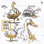 Gigantic: Golden goose character concept art by Paul Briggs